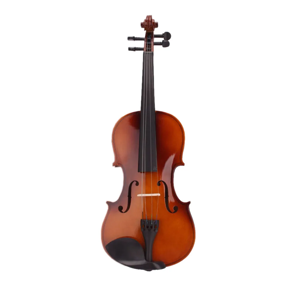 IRIN 4/4 полный размер натуральная акустическая скрипка липа скрипка с Чехол с бантом канифоль инструмент для детей студентов начинающих - Цвет: Natural Color