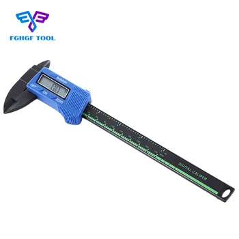 

FGHGF 150mm 6inch LCD Digital pachometer Electronic Carbon Fiber Vernier Caliper calipers Gauge Micrometer Measuring Tool