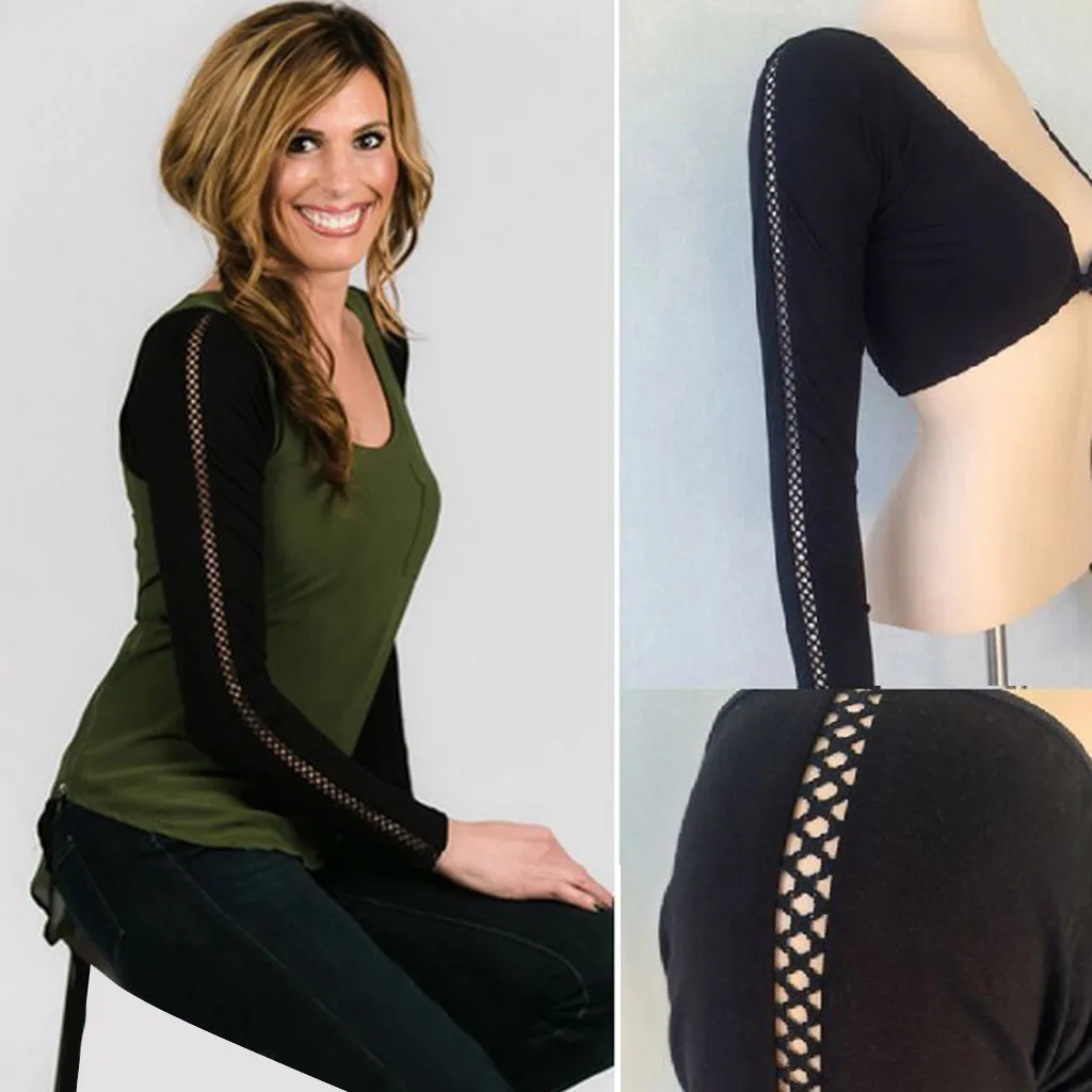 Ladies Arm Sleeve Shapewear Sexy Crop Tops Slimming Control Arm