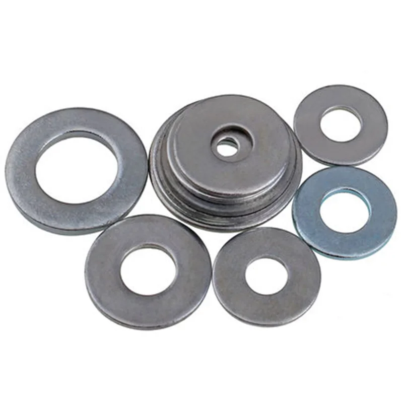 

M5 white zinc plating Ultra-thin Flat pad Increase big Thicken Gasket washer OD 9mm-30mm thickness 0.8mm-1.5mm