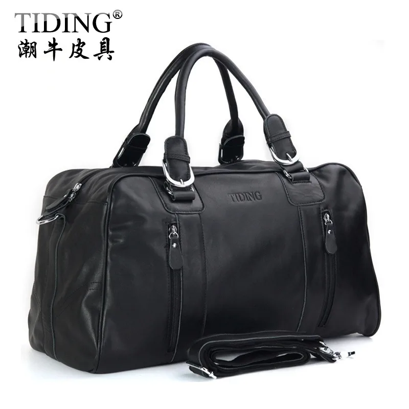 Hot Sale! Cattle man bag large capacity business casual genuine leather travel bag one shoulder handbag luggage travel bag 1024