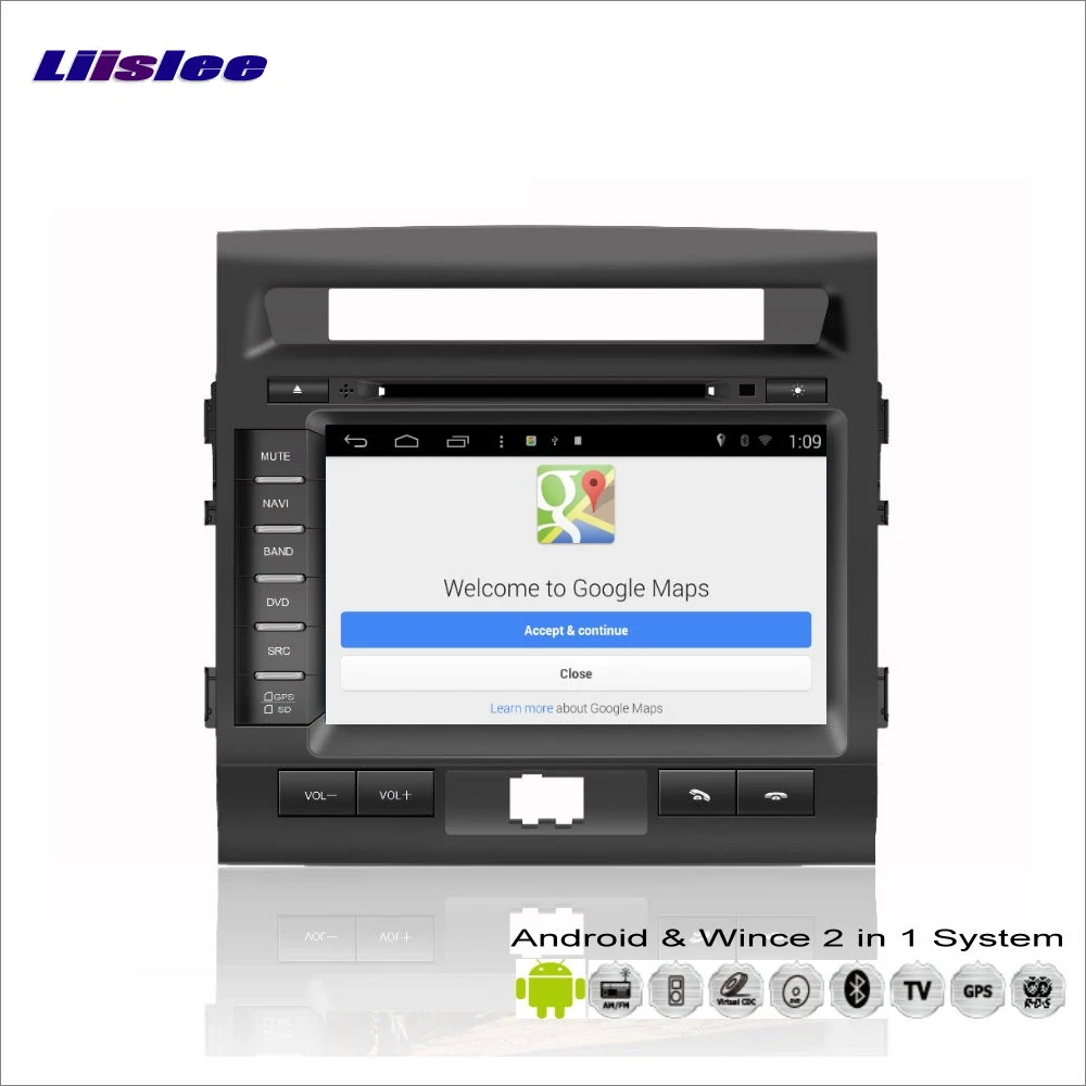 Clearance Liislee Car Android Multimedia For Toyota Roraima Land Cruiser LC 200 2008~2013 Radio DVD Player GPS Nav Navigation Audio Video 4
