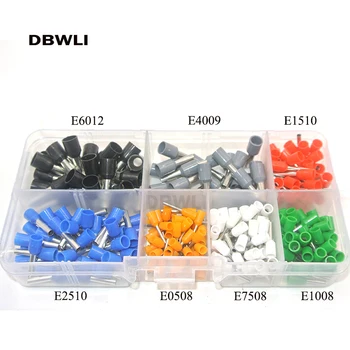 

270pcs/set AWG 22 - 10Insulated Cord Pin End Terminal Ferrules Kit Set Wire Copper Crimp Connector