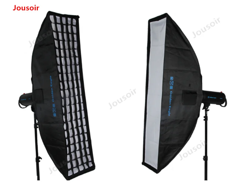 20*90cm grid softbox long ribbon soft light box with raster