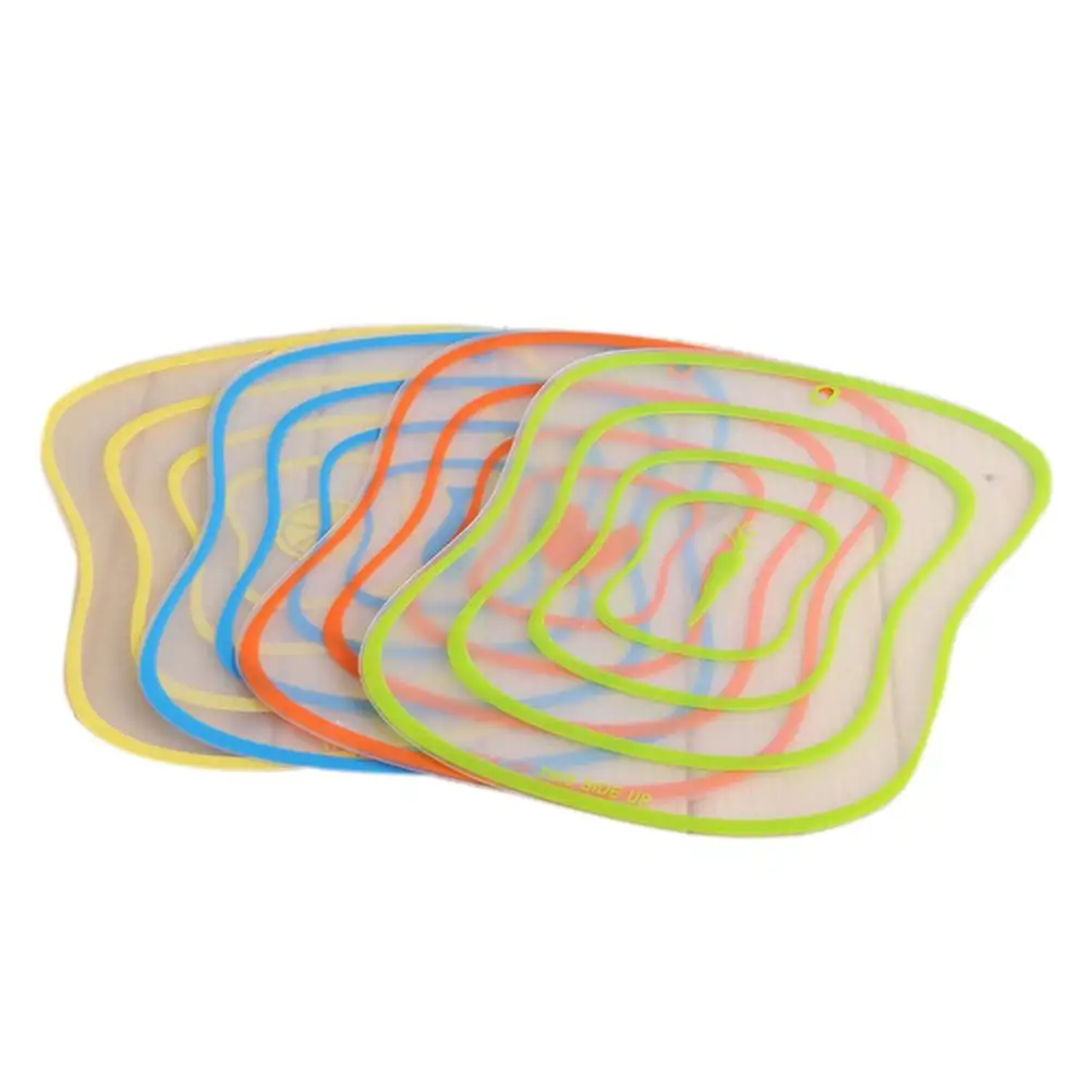 

20 x 16 x 0.08CM Transparent Flexible Eco-friendly Plastic Fruit Vegetable Kitchen Chopping Cutting Board Mat 1PCS Top Quality