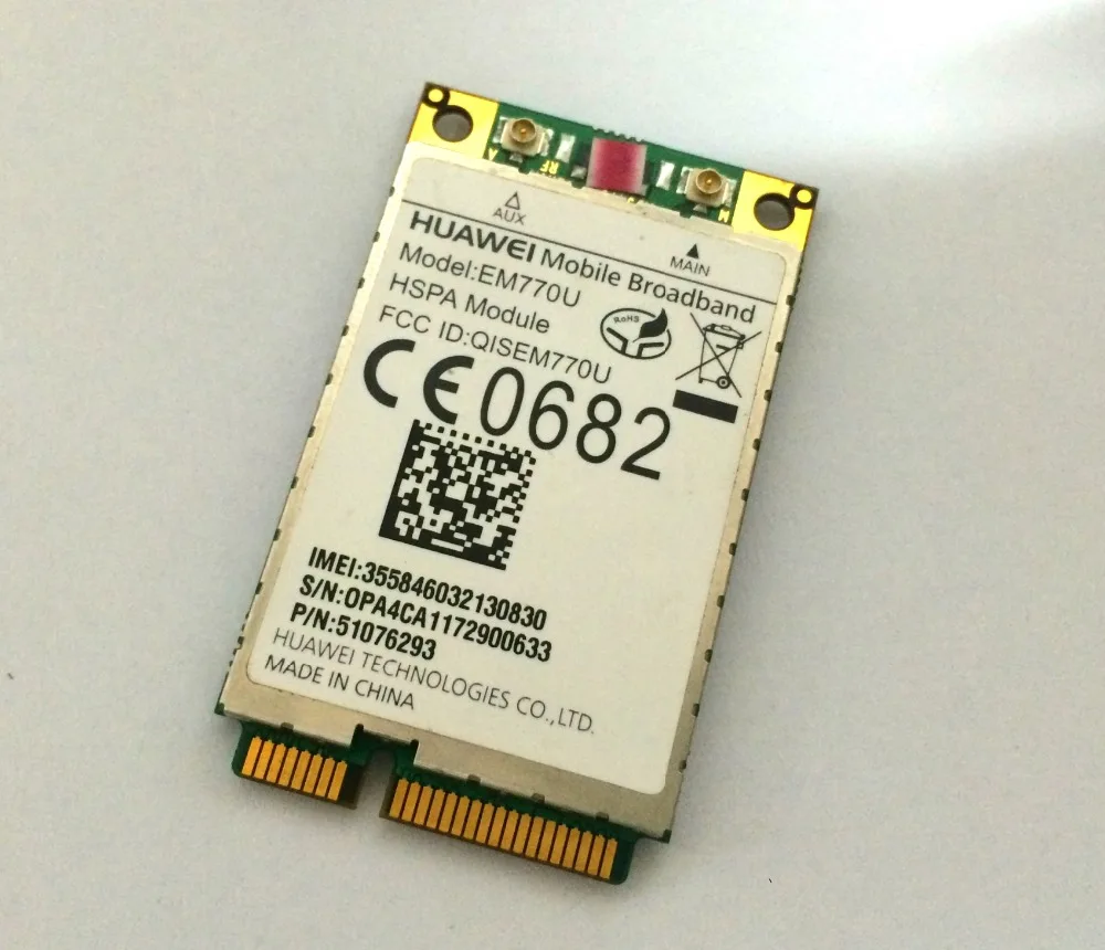 Original Unlocked Wireless WWAN 3g Network card HuaWei EM770U 7.2Mbps