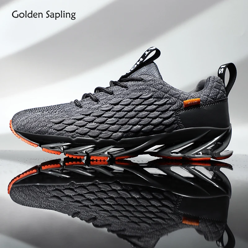 

Golden Sapling Classic Men's Sneakers Soft Cushioning Rubber Running Shoes Men Trainer New Fitness Outdoor Run Sport Sneaker Man