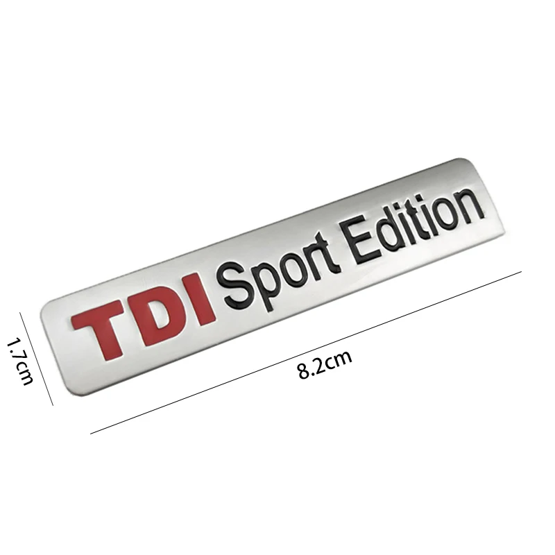 Металлическая красная TDI спортивная версия с логотипом турбо автомобиля буква