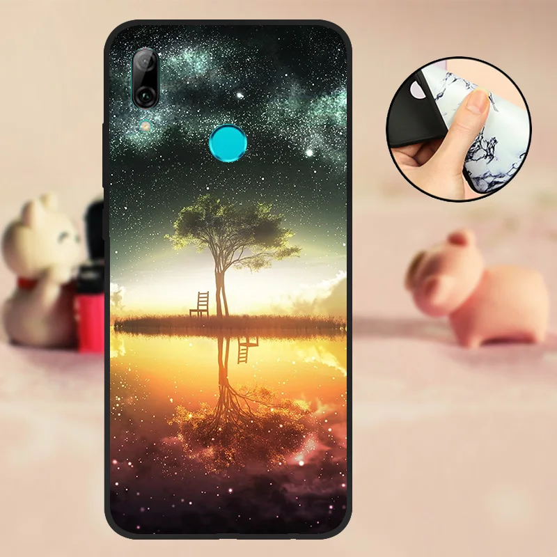 P Smart Coque для huawei PSmart чехол силиконовый черный ТПУ 6," для huawei P Smart Чехол для мобильного телефона мягкий - Цвет: T30