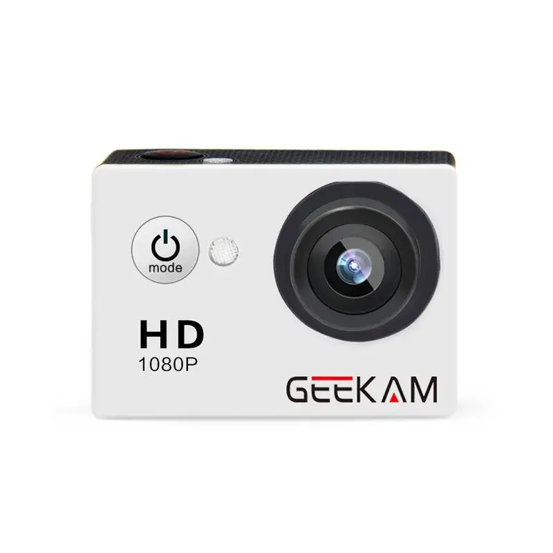 GEEKAM A9 экшн-камера 1080P 140D Full HD 2,0 дюймов водонепроницаемая мини-камера для занятий спортом DVR Camcorde go Sport Video pro камера - Color: white