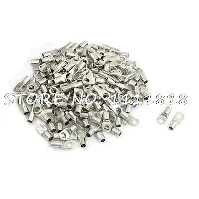 

200 x 16-14 AWG 8.3mm Ring Dia Non-insulated Terminal Cable Lug