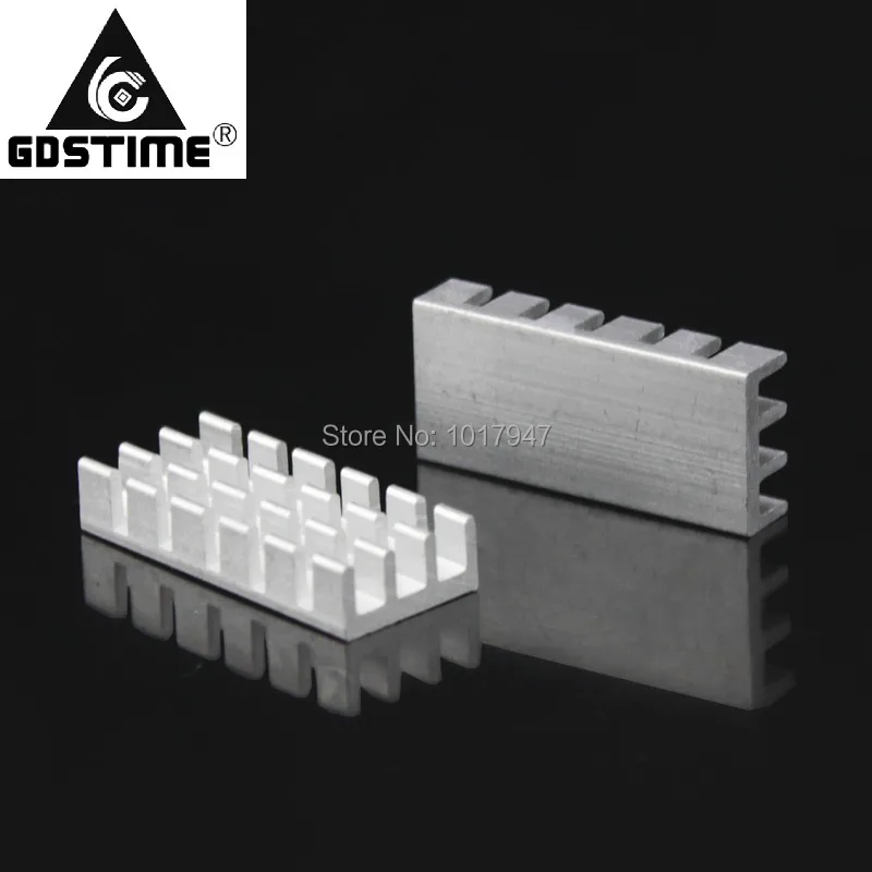 1000Pieces lot 25x11x10mm Thermal Adhesive Pad Extrude Aluminium Heat