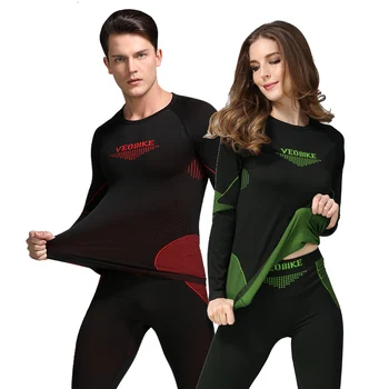 

2020 Women Fitness Tracksuit Long Sleeve Top Pants Sports Ladies Winter Workout Running Suit Female Jogging Set Men Base Layers