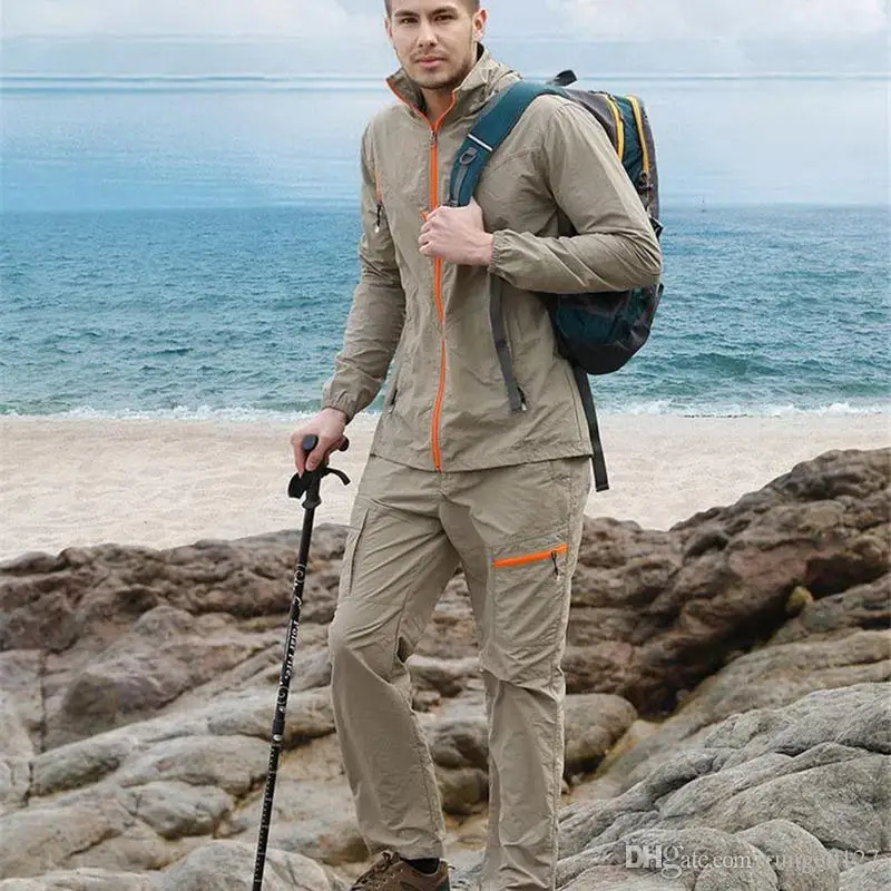 

Outdoor Camping Hiking Pants Summer Autumn Men Brand Clothing Quick Dry Anti Uv Waterproof Softshell Trousers Outdoor Sports Pan