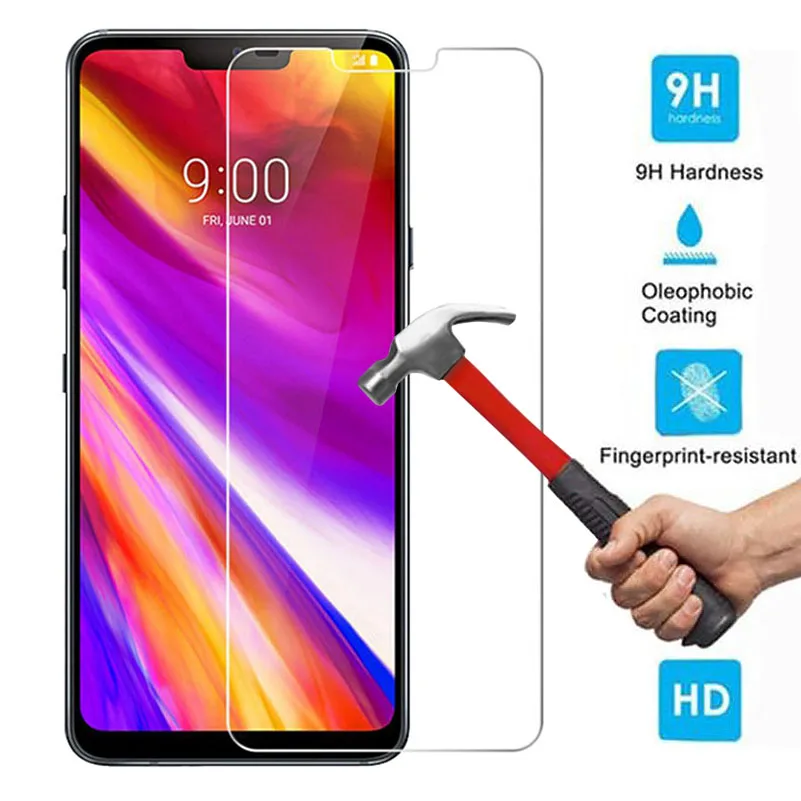 

2.5D 0.26mm 9H Premium Tempered Glass For LG G7 Screen Protector Toughened Protective Guard Film For LG G7 ThinQ LG G710 6.0"