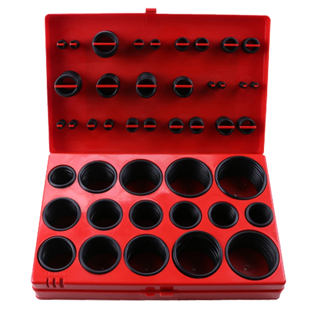 

382 pcs/Set Set Rubber O Ring Car Assorted Assorted O Ring Rubber Seal Assortment Set Kit Garage Plumbing Repair Tools TH4