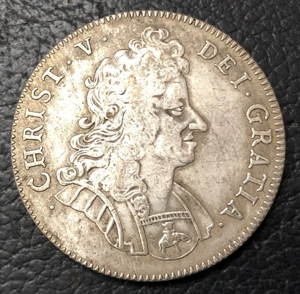 1694 Дания 1 Krone Серебряная копия монеты