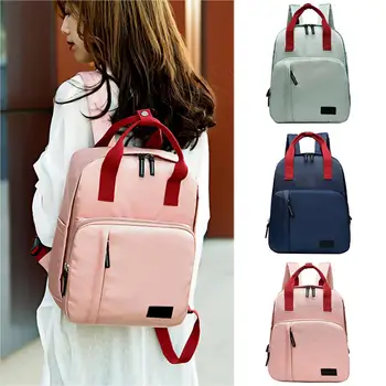 

Joker backpack fashion Mummy bag leisure travel backpack student bag solid color backpack double school book Dropship T626