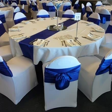 10 шт Королевский синий свадебный сатиновый пояс ленты банкетные банты