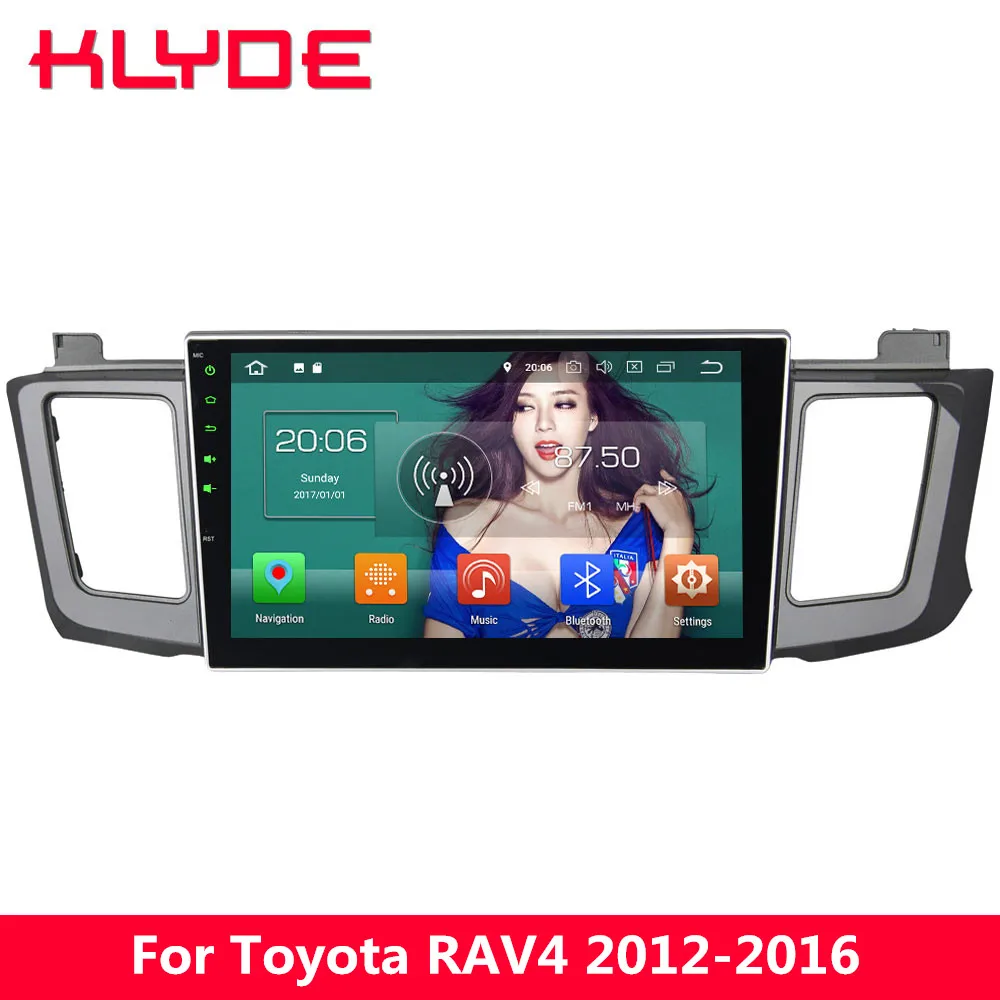 

KLYDE 10.1" IPS 4G Android 8 Octa Core 4GB RAM 32GB ROM Car DVD Multimedia Player Radio For Toyota RAV4 2012 2013 2014 2015 2016