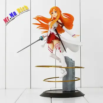 

New 25cm Sword Art Online Figure Sao Asuna Pvc Model 1/8 Scale Pre-painted Figure Toy Asuna For Collection