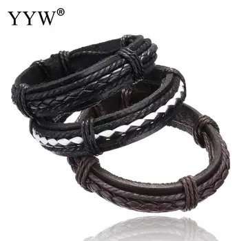

Leather Cord Bracelets for Women Bracelets & Bangles Pulseira Masculina Jewelry Charm Erkek Bileklik DIY Weave Men Bracelet