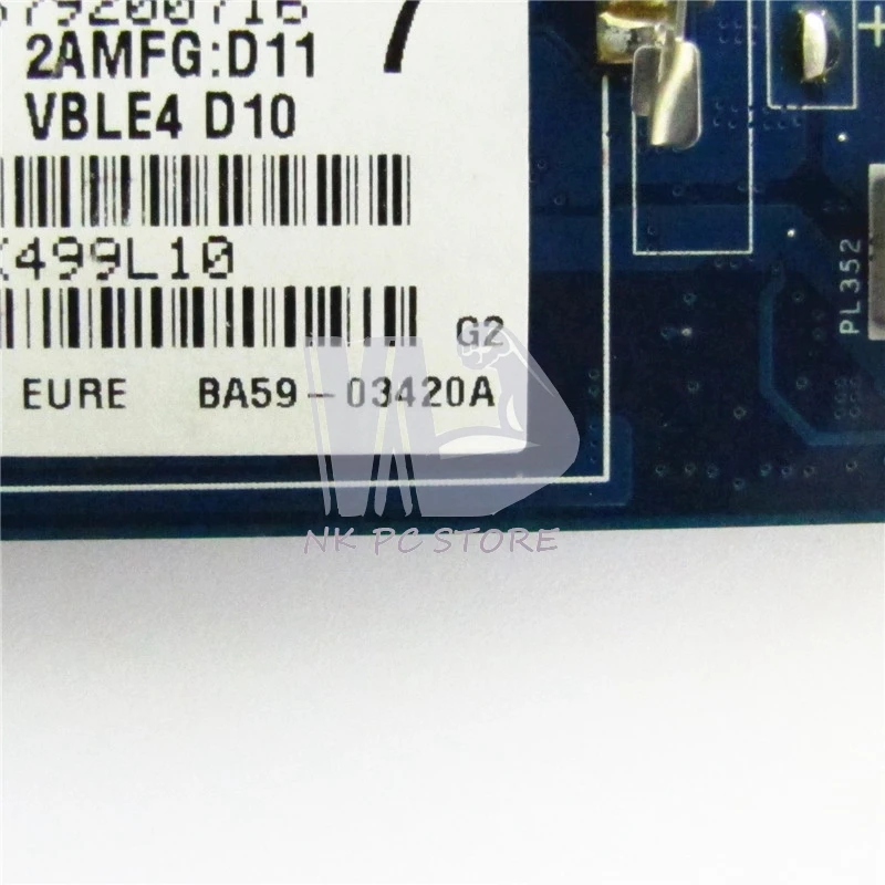 Nokotion جديد BA59-03420A LA-8868P المجلس الرئيسي لسامسونج 355E NP355E5C دفتر ddr3 رسومات منفصلة