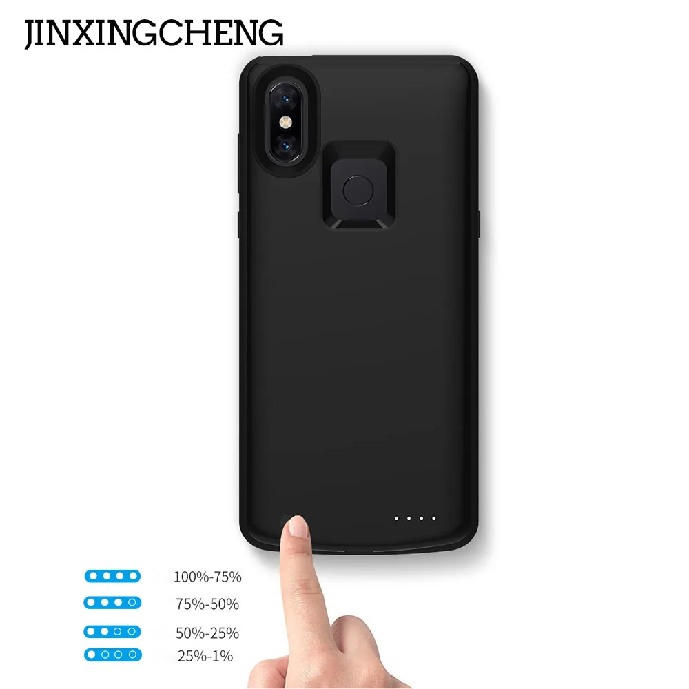 

JINXINGCHENG Silicone Frame Battery Charger Case for Xiaomi Mi Mix3 6500mAH Back Clip Fast Charger for Xiaomi Mix3 cover