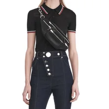 Новая мода Wo для мужчин s для мужчин поясная сумка цепи сумки на плечо телефон ключ портмоне Грудь сумка из искусственной кожи Фанни поясная сумка Fanny Pack