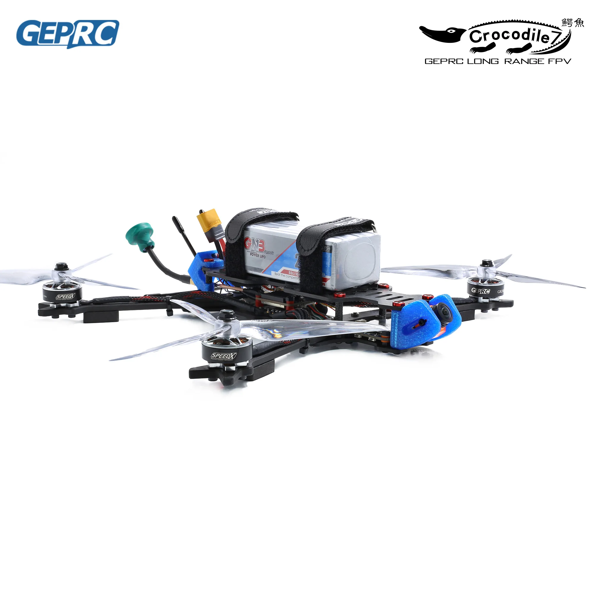 GEPRC дроны типа Крокодил 7 GEP-LC7-1080P 7 дюймов с HD 4K камерой SPAN PRO F4 BL32 50A Tower 1080P Runcam split 2S Long Rang FPV