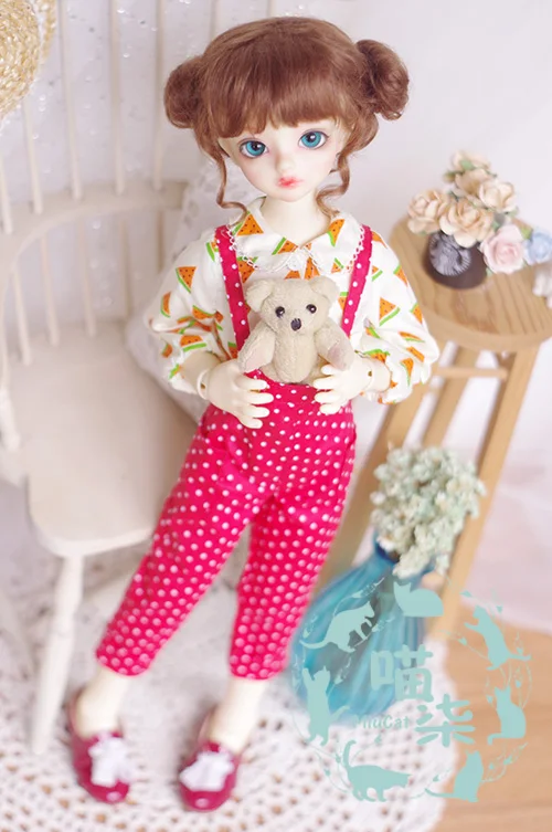 BJD куклы костюм 1 компл. рубашка + брюки BJD аксессуары 1/4 BJD куклы