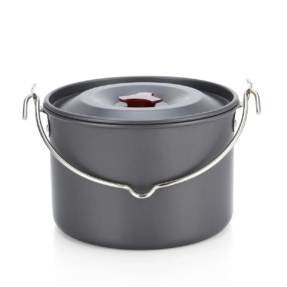 Camping Pot Portable Oxidation Aluminum Outdoor Cookware Cooking Pot
