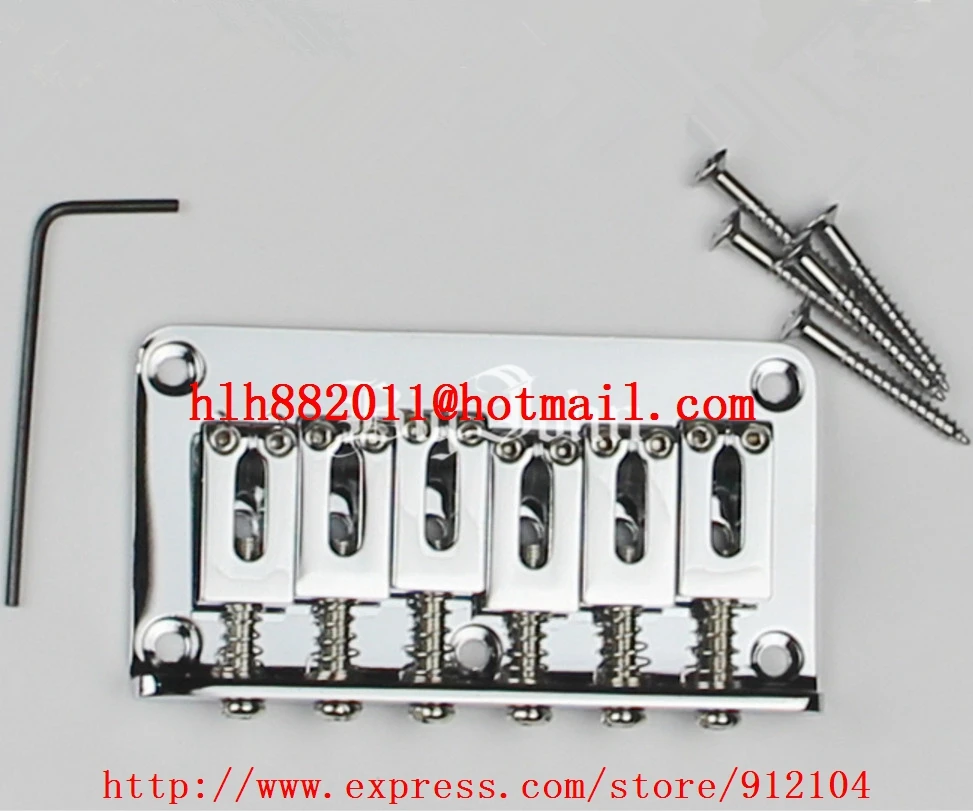 

free shipping new single wave string through the body electric guitar bridge in chrome LB-1
