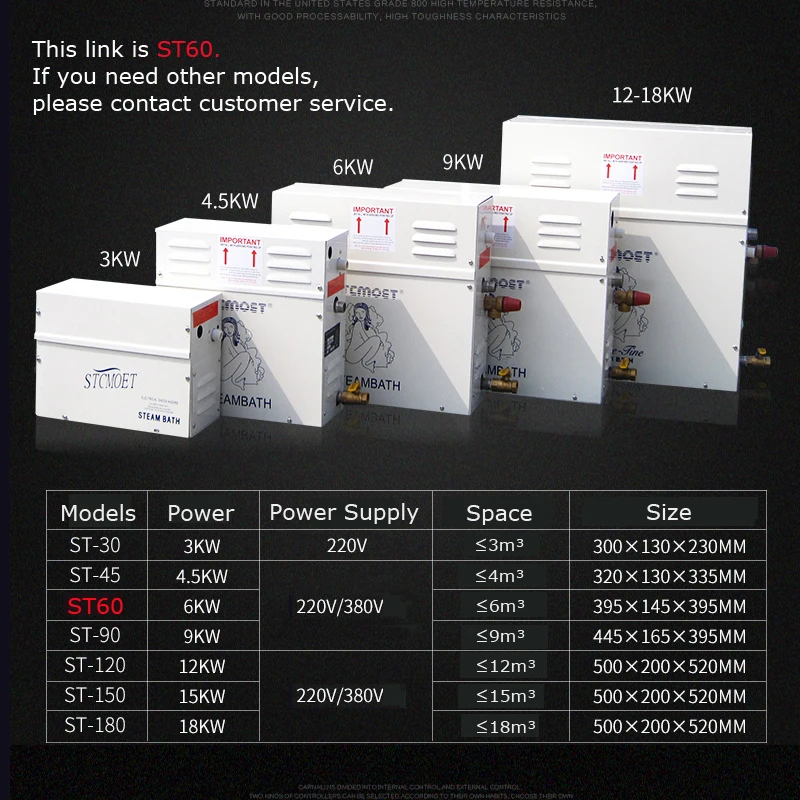 6KW парогенератор для душа 220 V-240 V домашная пропарочная машина сауна спа-ванна Паровая душевая кабина с цифровым управлением