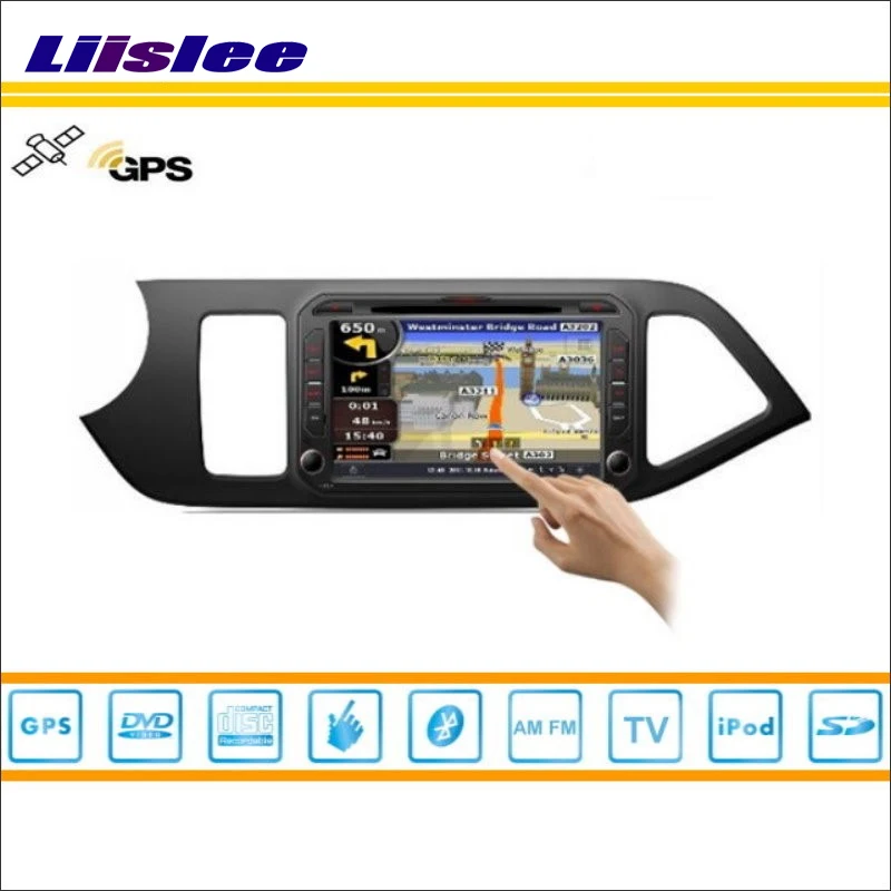 Sale Liislee Car Android Multimedia For KIA Picanto Right Hand Drive 2012~2014 Radio Wifi DVD Player GPS Navi Navigation Video Stereo 1