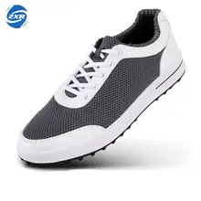 Новая Профессиональная противоскользящая обувь для гольфа на шнуровке для мужчин, очень легкие гибкие удобные дышащие кроссовки из дышащего сетчатого материала