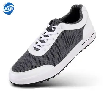 

New Professional Lace-up Anti-skid Golf Shoes Men Super Lightweight Flexible Comfortable Breathable air mesh Sneakers