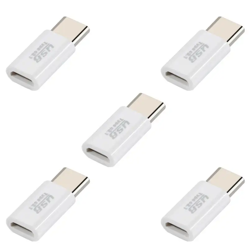 

5PC Mini USB-C Type-C 3.1 To Micro USB Data Charging Cable Adapter Portable For Samsung Galaxy S8 Sep12