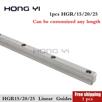 

1PCS HGH15 HGH20 HGH25 100-1000mm Linear Rail Guide Linear Rail Slide Flange Block CNC Parts Printing Machinery