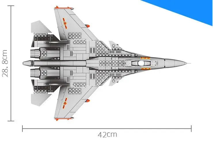 Современный военный истребитель Блок Набор «сделай сам» для вертолёт, самолёт модель кирпичное здание игрушки для детей