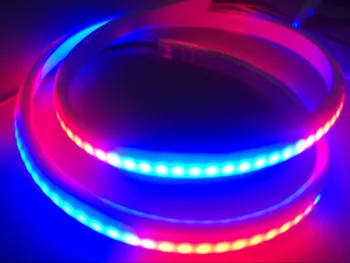

2m DC5V SK6812 144pixels/m addressable led neon pixel light,RGB full color;144pcs SK6812 per m;waterproof in milky tube;IP66