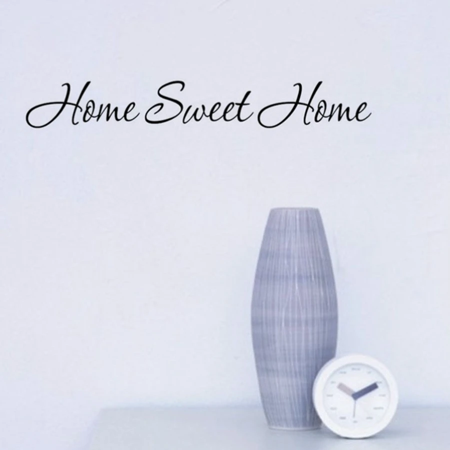 " Home Sweet Home " Warm Words Vinyl Wall Sticker Family Quotes Wall Art Decals For Home Living
