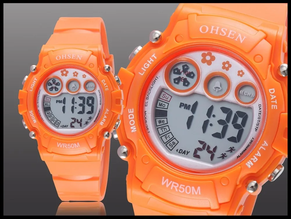 New Ohsen Unisex Watch Fashion Casual Watches Relogio Masculino Students Sports For Men Women Water Resistant Alarm Wristwatches (16)