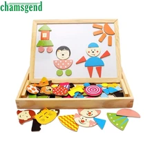 Горячая древесины магнитная головоломка для детей развивающие игрушки для детей, Развивающие деревянные игрушки леверт челнока 29 августа подарок