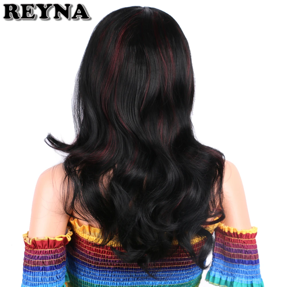 

REYNA Cosplay wig Natural Wave Synthetic Hair Wig P Color Heat Resistant Tissage Fiber Wigs 20" Medium Length Hair