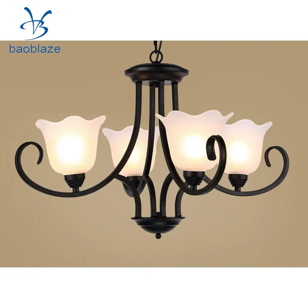 Replacement Ceiling Fan Vanity Chandelier Frosted And Clear Glass Shade #1
