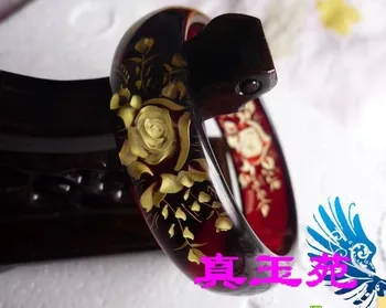 

Exquisite amber bracelets on the wrist