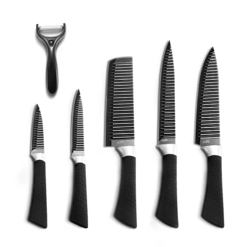 Подарочный набор из 6 предметов, 3Cr13, кухонный нож из нержавеющей стали, набор шеф-повара, нож для резьбы по дереву, универсальный нож для кухни, резак для фруктов и мяса