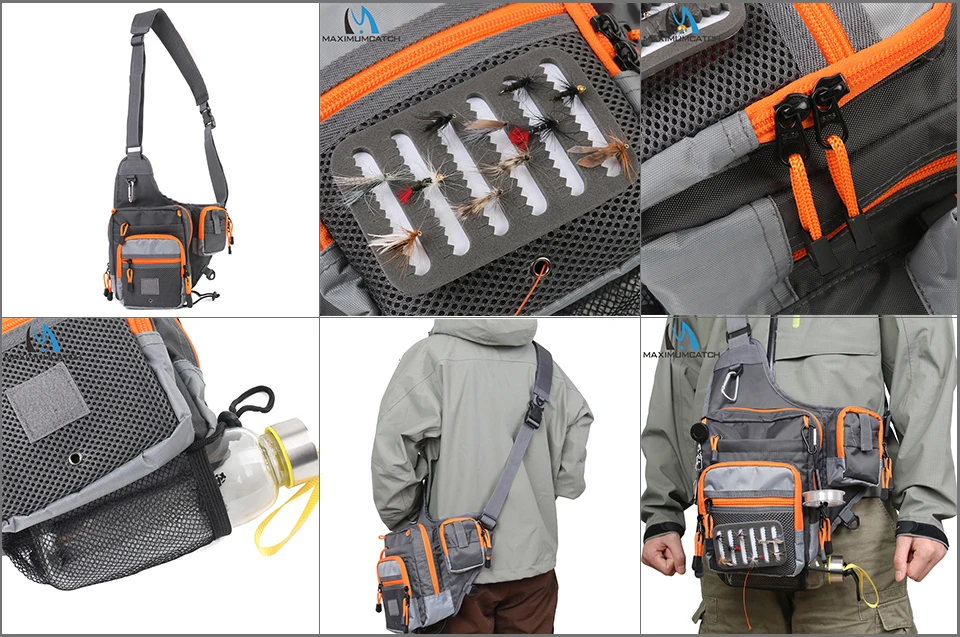 Maximumcatch Fly Fishing Sling Pack 3 слоя Рыболовная Сумка