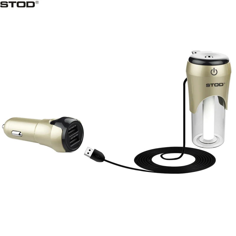 

BOTD 2In1 Dual USB Car Charger 3.1A With Air Humidifier Purifier Quick Drivce For iPhone Samsung Huawei Xiaomi LG GPS DC Adapter
